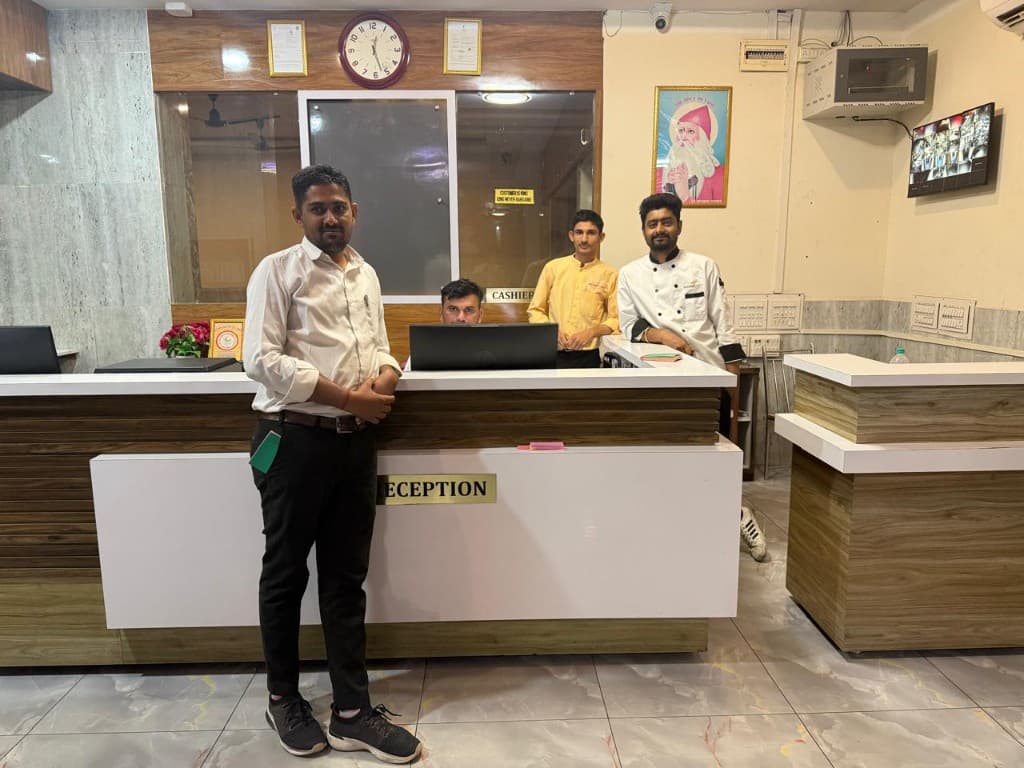 Hospitality team at reception