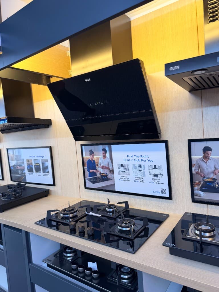 Glen built-in hob and chimney pairing
